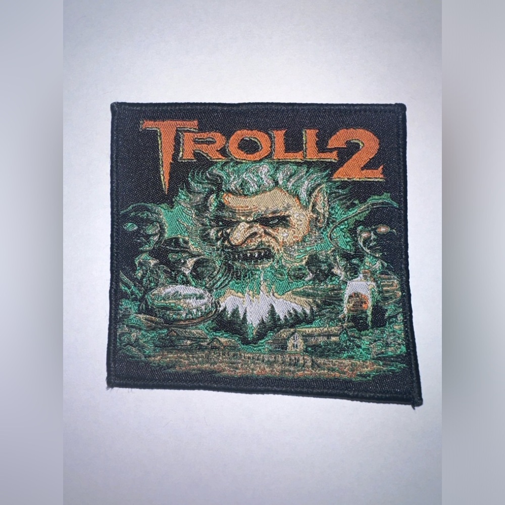 TROLL 2, BLACK BORDER, SEW ON WOVEN PATCH
